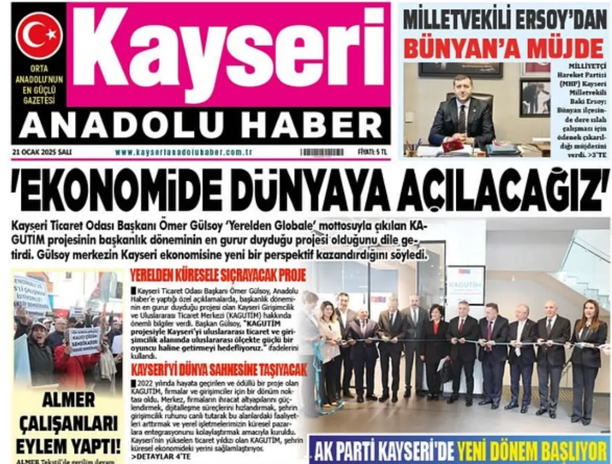 Kayseri’yi dünya sahnesine taşıyoruz!